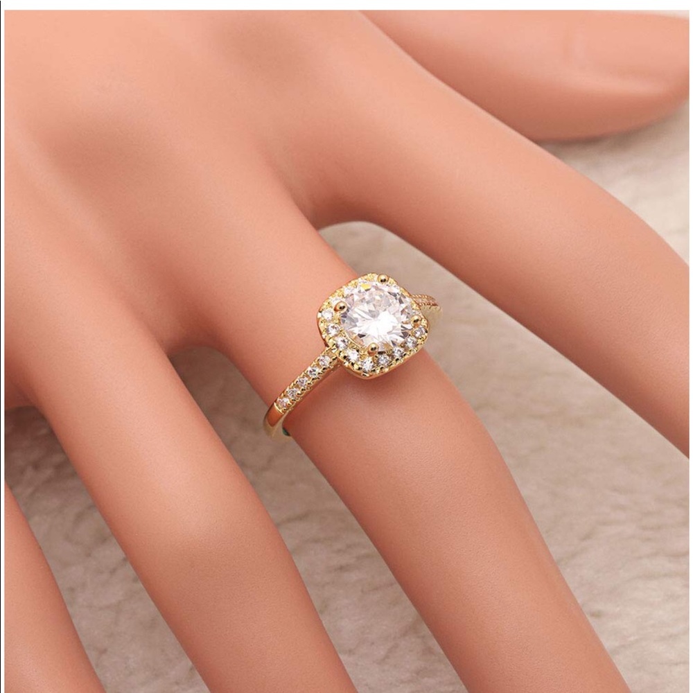 🦃 Eternal Love Women's 18K Gold Plated CZ